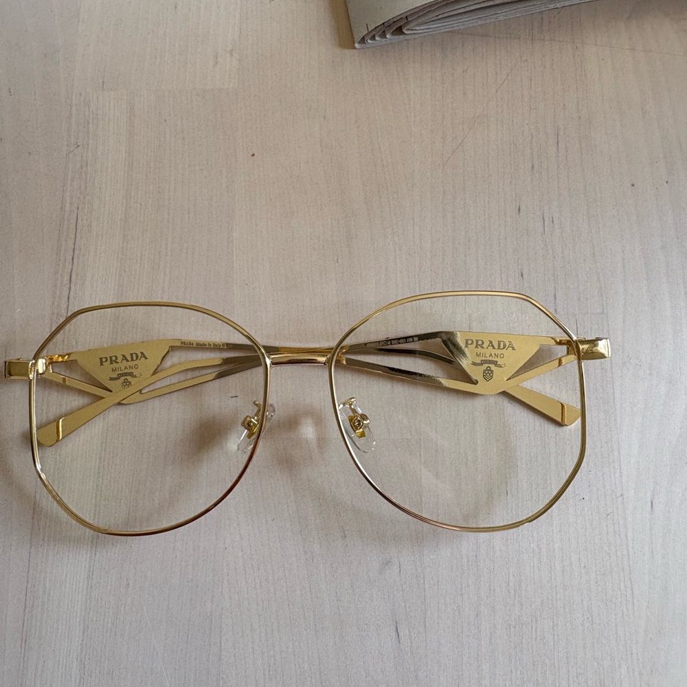 D*u*p*ePrada Gold Metal Aviator Glasses - Prada Milano